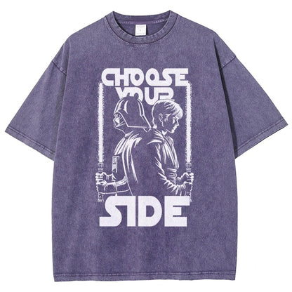 Choose Your Side Vintage Distressed T-shirt