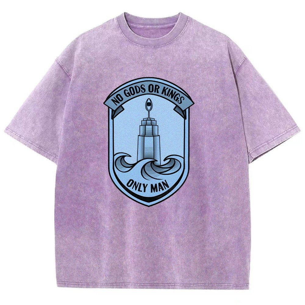 No Gods Or Kings Only Man Vintage Distressed T-shirt