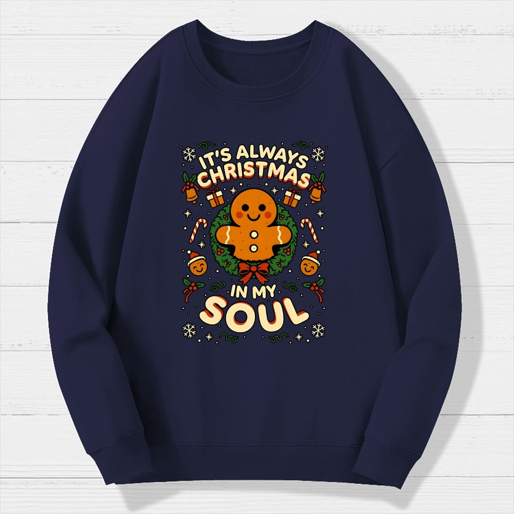 Christmas Soul Gift Geek Cotton Sweatshirt