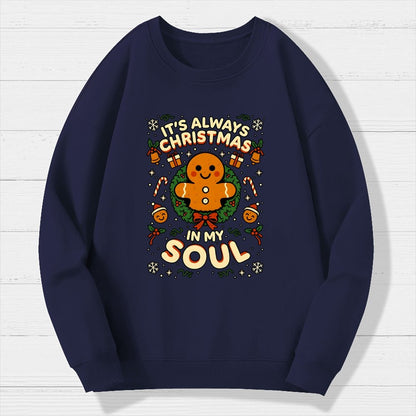 Christmas Soul Gift Geek Cotton Sweatshirt