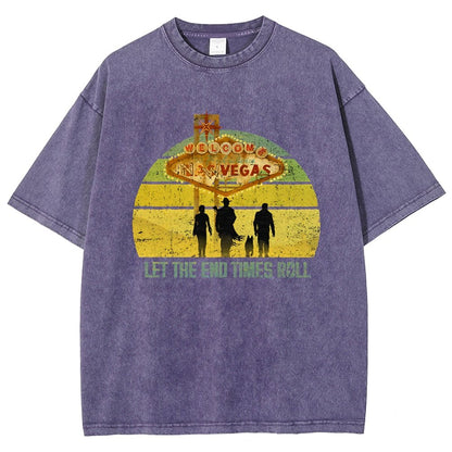 Let The End Times Roll Vintage Distressed T-shirt
