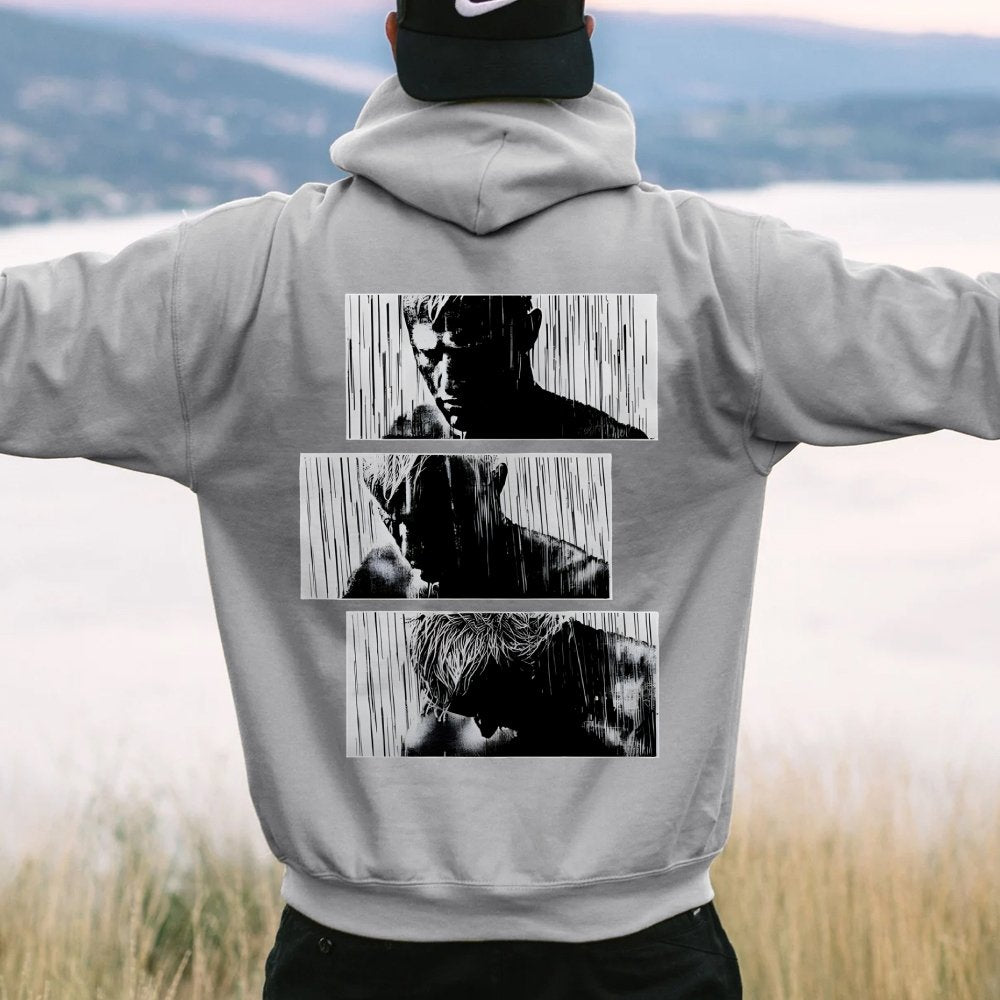 Tears In Rain Printed Back Unisex Cotton Hoodie