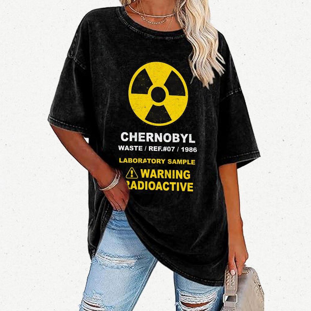 Chernobyl Warning Vintage Distressed T-shirt