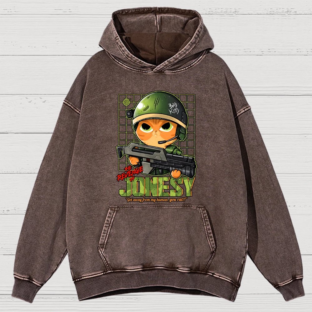 The Revenge Of Jonesy Vintage Distressed Hoodie