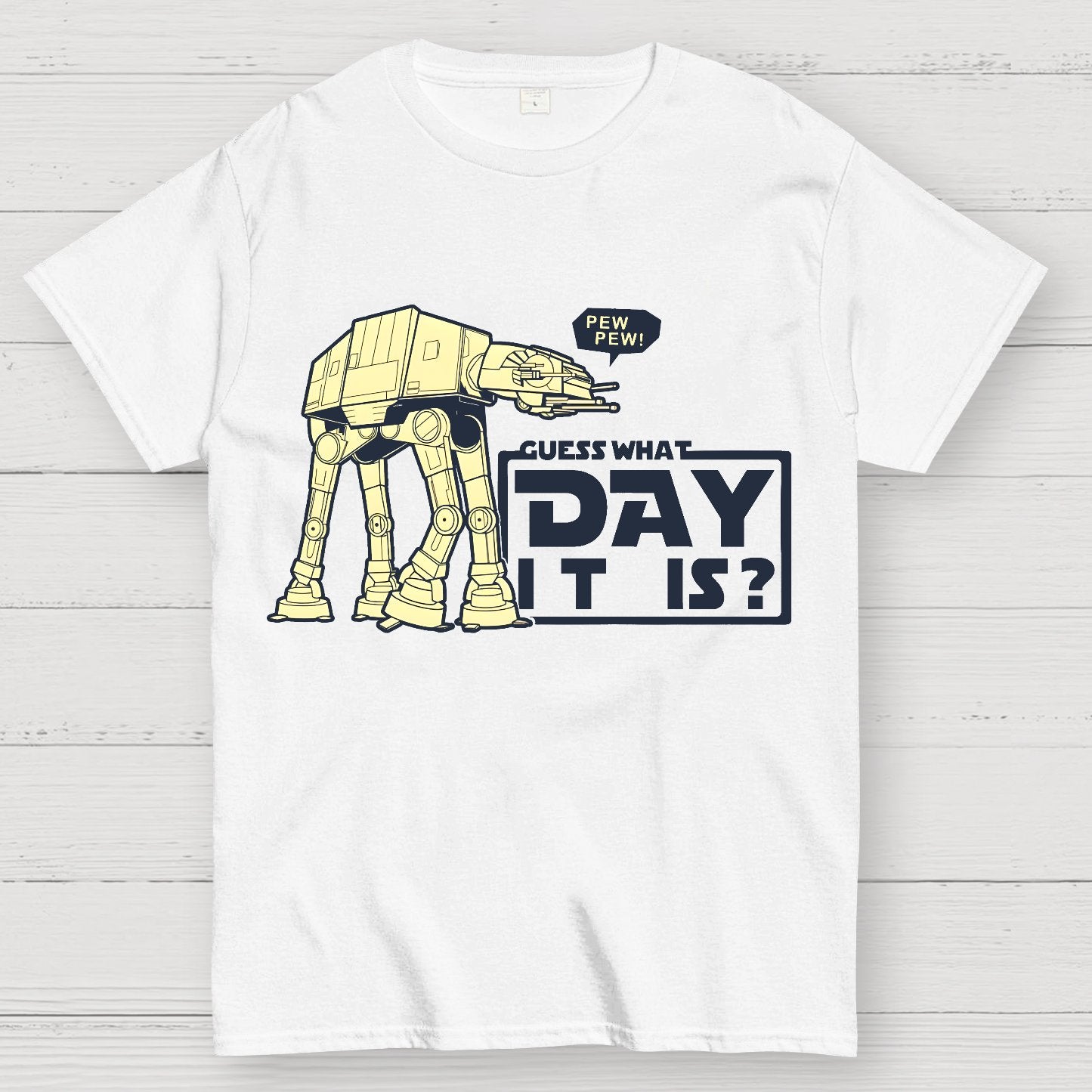 Pew Pew! Guess What Day It Is？Geek T-Shirt
