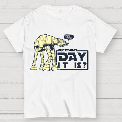 Pew Pew! Guess What Day It Is？Geek T-Shirt