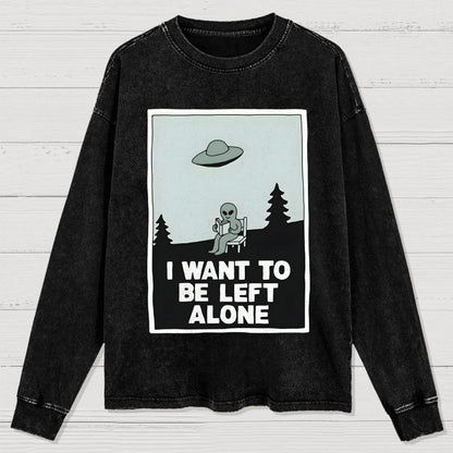 Extraterrestrial Introvert Washed Long Sleeve Tee