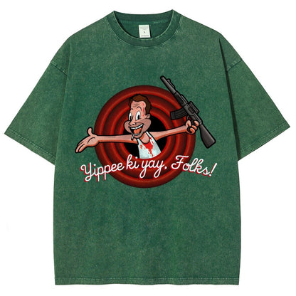 Yippee ki yay. folks! Vintage Distressed T-shirt