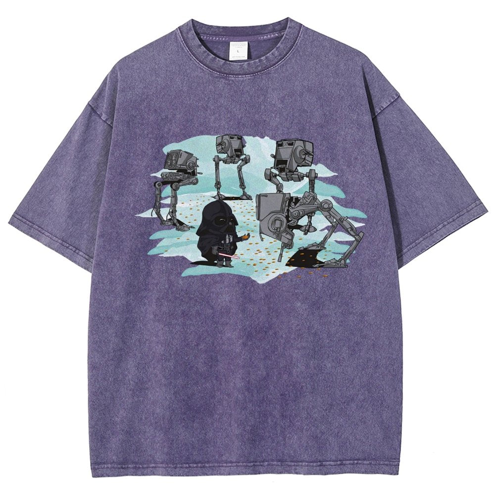 Dark Lord feeds the mechanical bird Vintage Distressed T-shirt