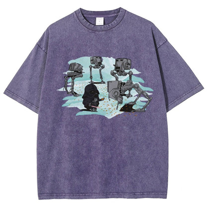 Dark Lord feeds the mechanical bird Vintage Distressed T-shirt