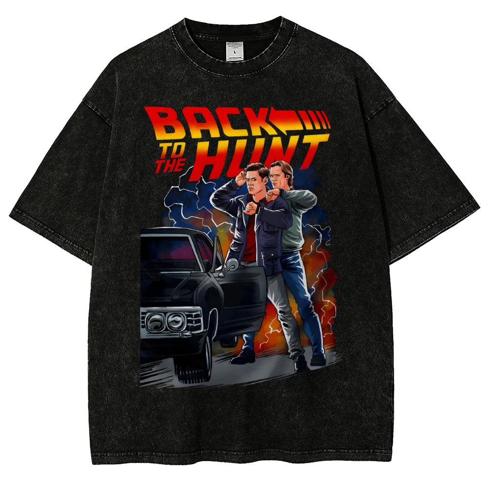 Back To The Hunt Vintage Distressed T-shirt