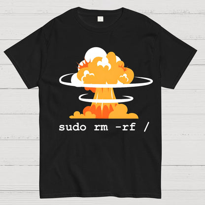 Linux - Funny Linux Command Sudo RM Geek T-Shirt
