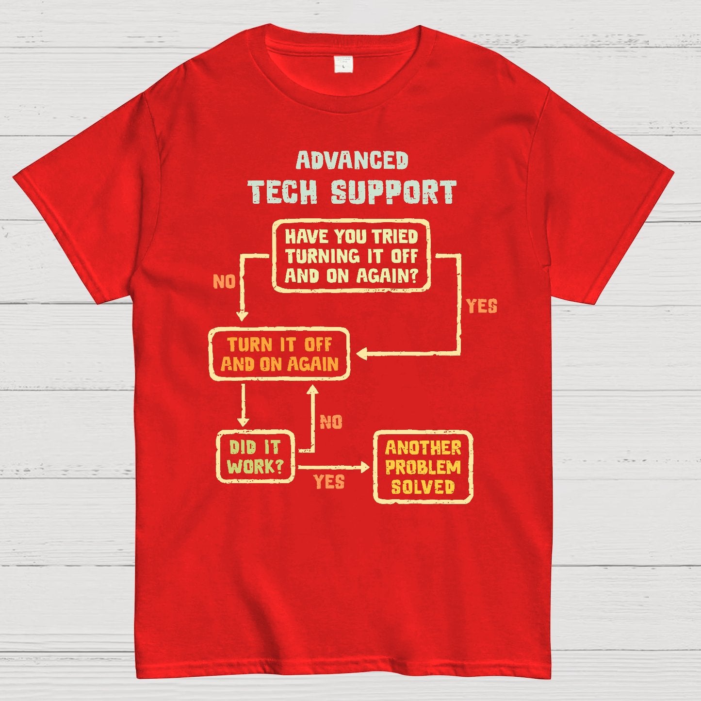 Turn It Off And On Again Geek T-Shirt