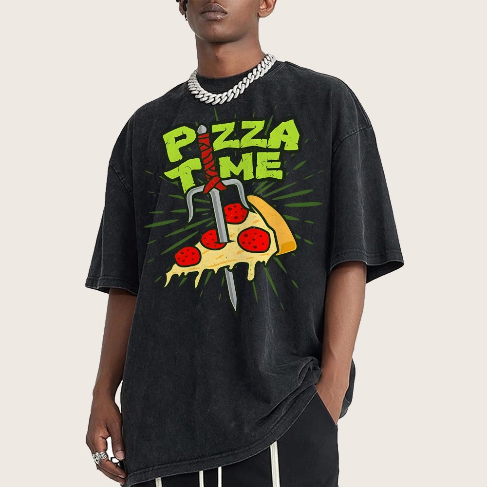 Pizza Time! Vintage Distressed T-shirt