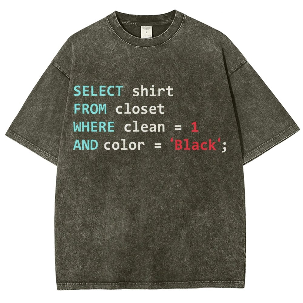 Programmer Database Vintage Distressed T-shirt