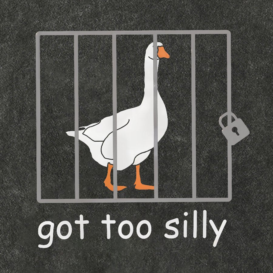 Got Too Silly Shirt, Silly Goose Vintage Distressed T-shirt