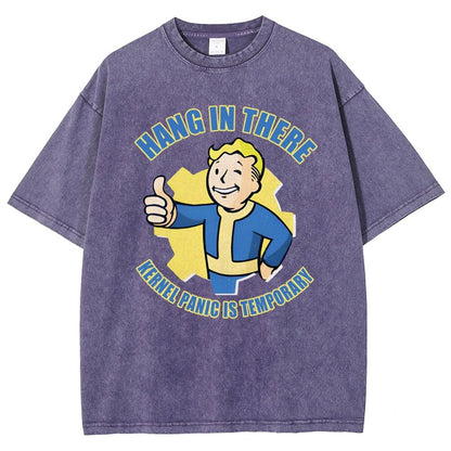 Hang in there - Kernel Panic is temporary Vintage Distressed T-shirt