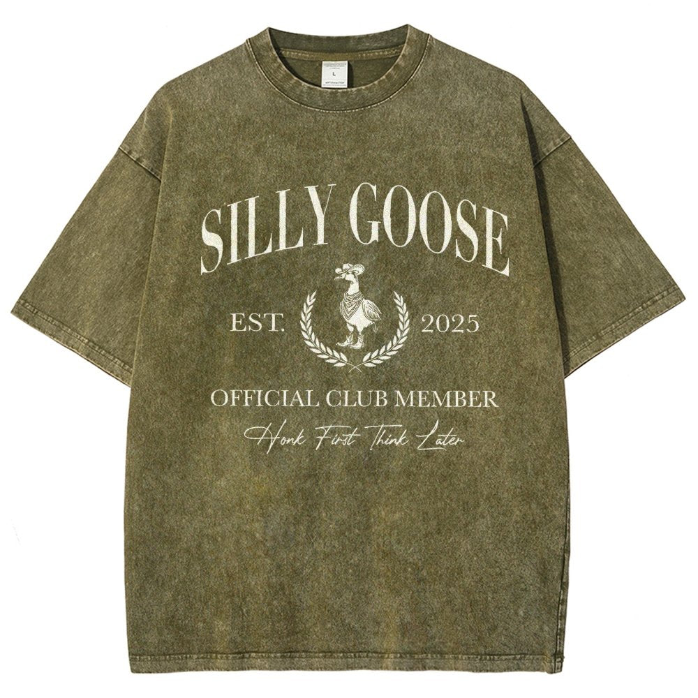 Silly Goose Official Club Vintage Distressed T-shirt