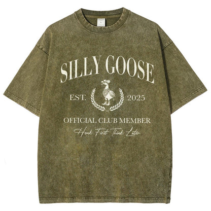 Silly Goose Official Club Vintage Distressed T-shirt