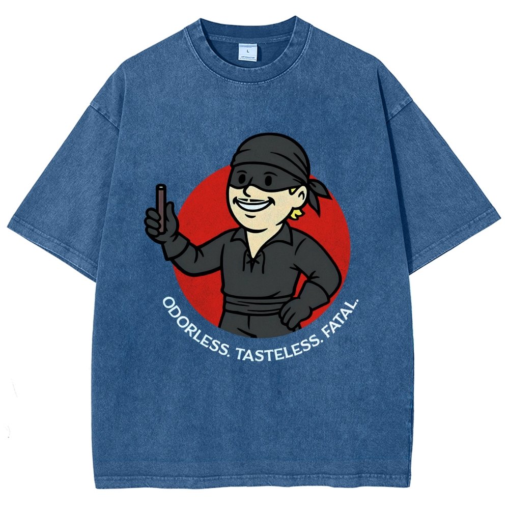 Odorless Tasteless Fatal Vintage Distressed T-shirt
