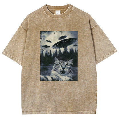 Funny cat emoji pack Vintage Distressed T-shirt