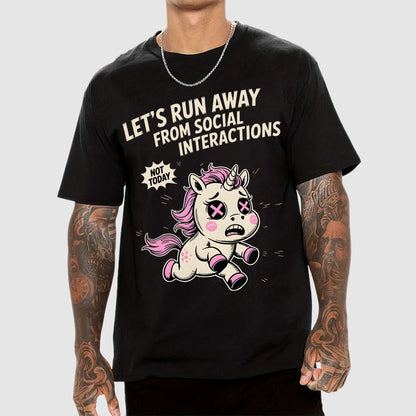 Let's Run Away Geek T-Shirt