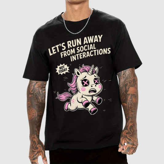 Let's Run Away Geek T-Shirt
