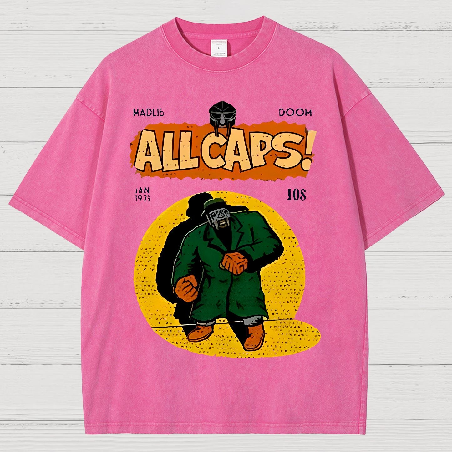 Hip-Hop Mf Graphic Vintage Distressed T-shirt