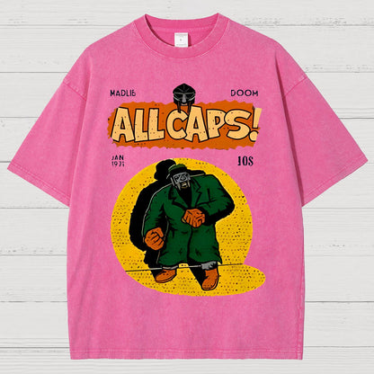 Hip-Hop Mf Graphic Vintage Distressed T-shirt