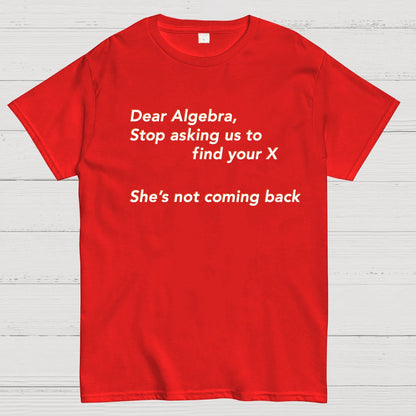 Dear Algebra, Stop Asking Us To Find Your X-1 Geeky T-Shirt