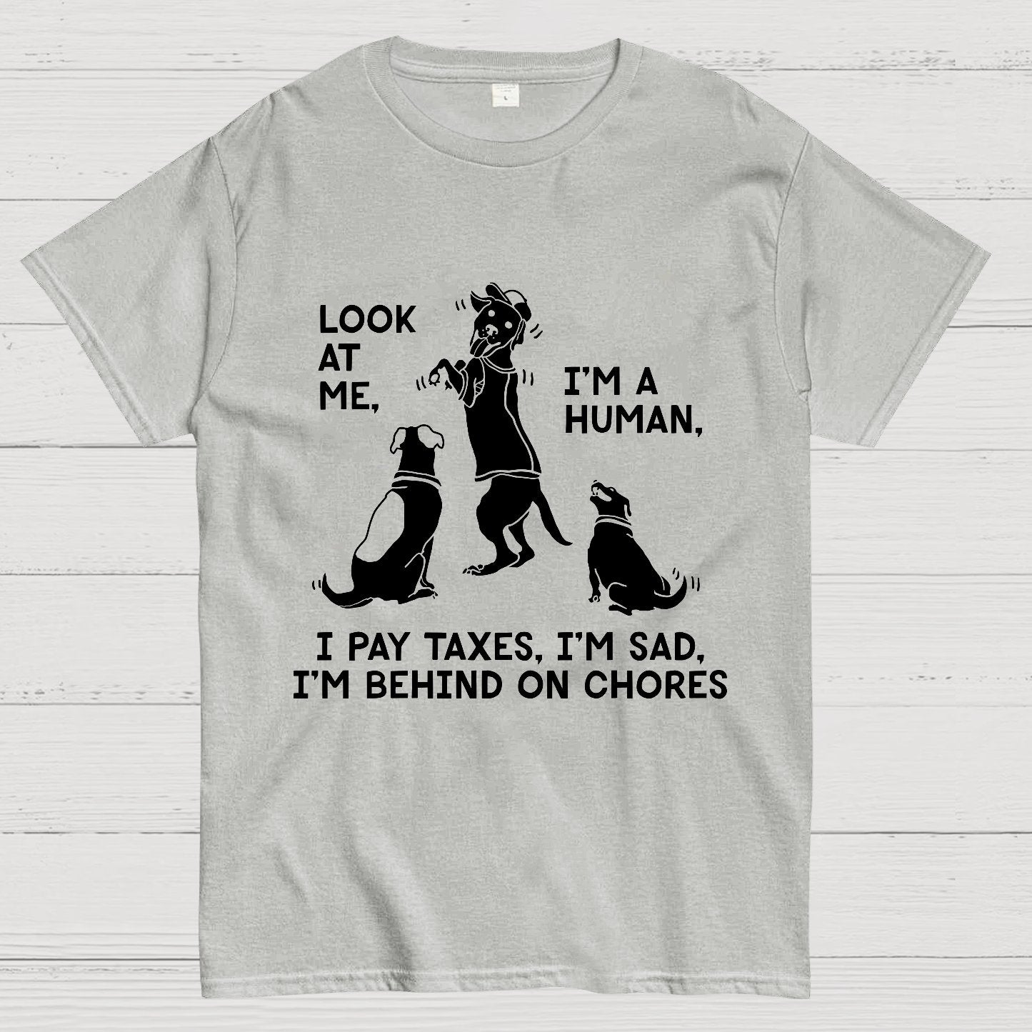 Dog Mocks Humans Geek T-Shirt