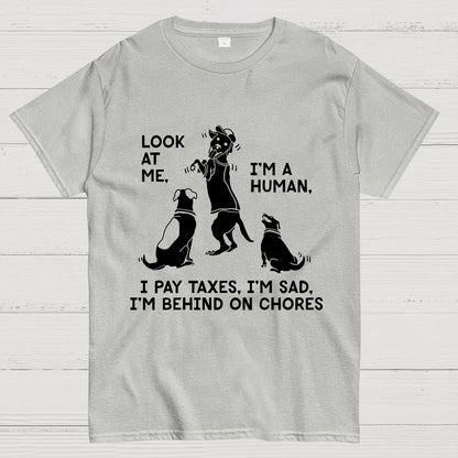 Dog Mocks Humans Geek T-Shirt