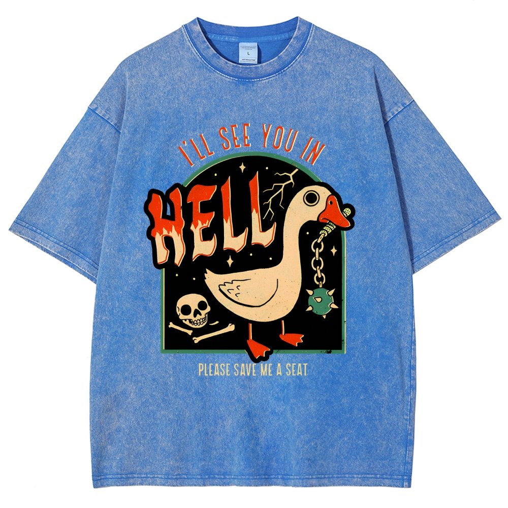 Goose Warning Vintage Distressed T-shirt