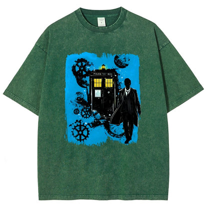 The Explorer And The Time Machine Vintage Distressed T-shirt