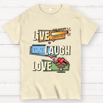 Live, Laugh, Love Geek T-Shirt