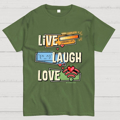 Live, Laugh, Love Geek T-Shirt