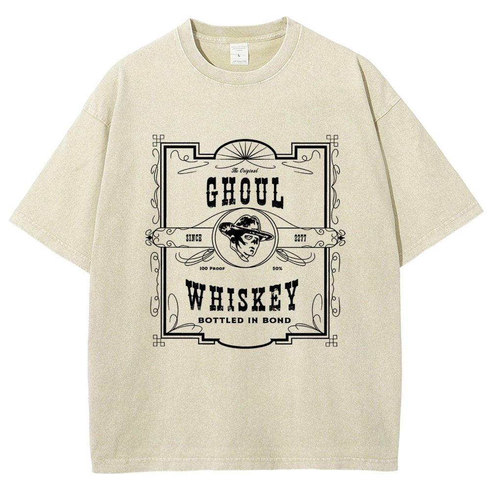 Ghoul Whiskey Vintage Distressed T-shirt