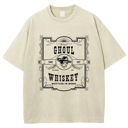 Ghoul Whiskey Vintage Distressed T-shirt