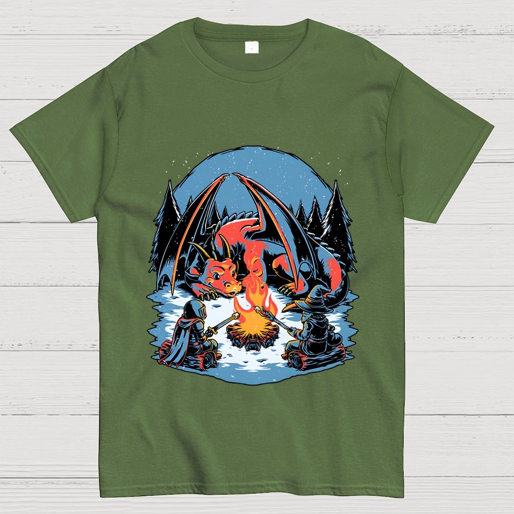 Cozy Dragon Fantasy Geek T-Shirt