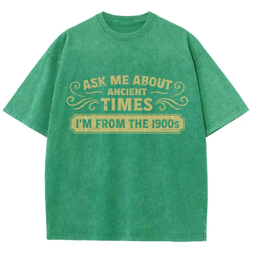 Ask Me About Ancient Times Vintage Distressed T-shirt