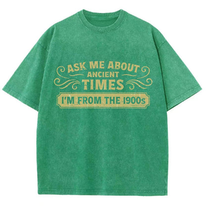 Ask Me About Ancient Times Vintage Distressed T-shirt
