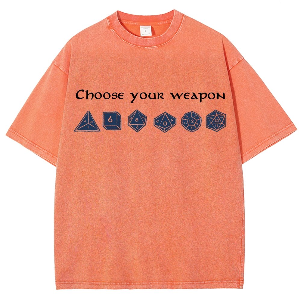 Choose your weapon Vintage Distressed T-shirt