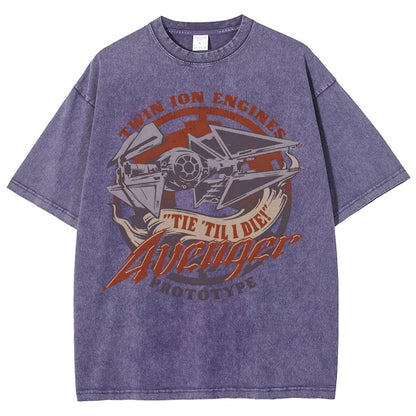WING 'Til I Die! Vintage Distressed T-shirt