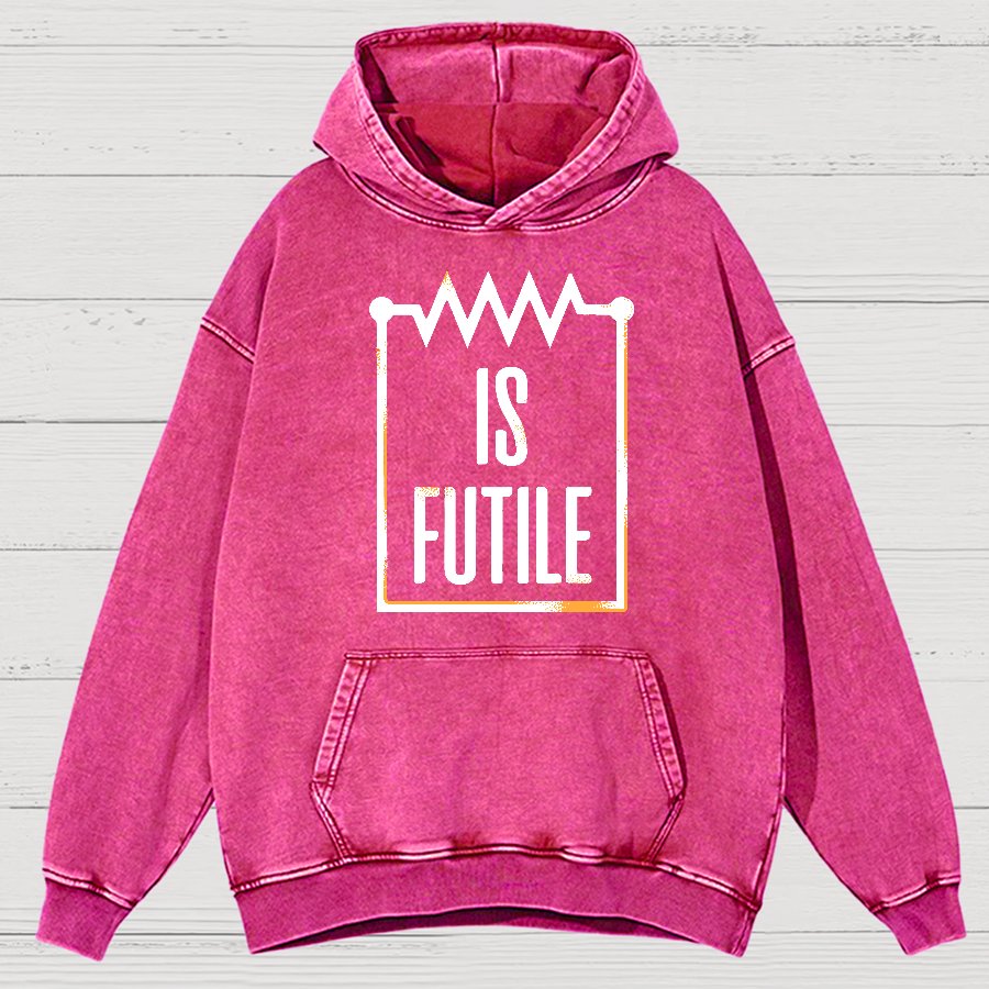 Resistor Is Futile Vintage Distressed Hoodie