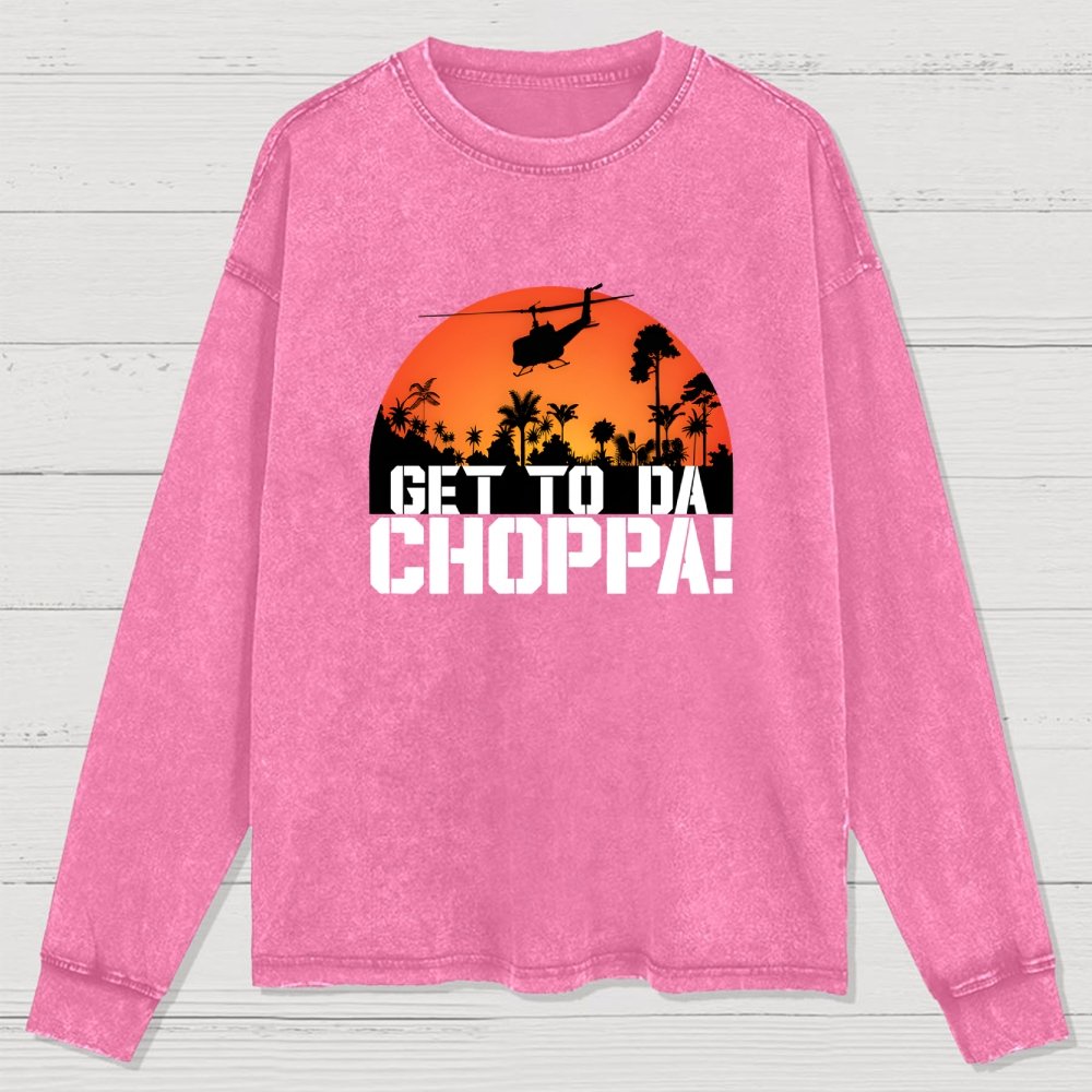 Get To The Chopper Washed Long Sleeve Tee