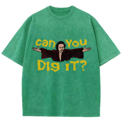 Can You Dig It？Vintage Distressed T-shirt