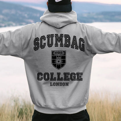 Scumbag College Unisex Printed Back Unisex Cotton Hoodie