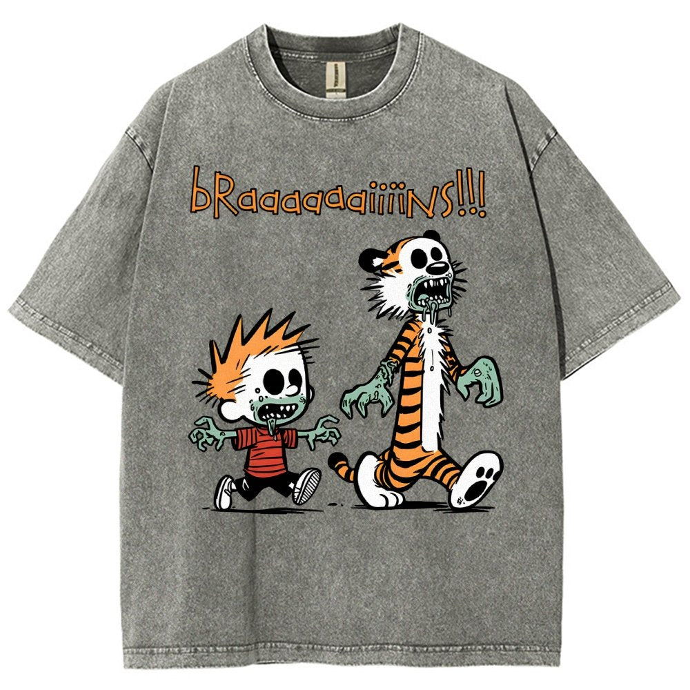Braaaaaaiiiins!!! Vintage Distressed T-shirt