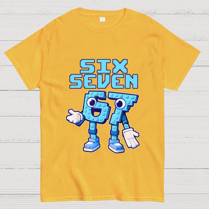 Six Seven Ice Cream Drip 67 Meme Gen Alpha Slang Geek T-Shirt
