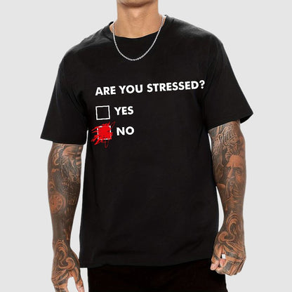 Fuuny Word Are You Stressed? No Geek T-Shirt